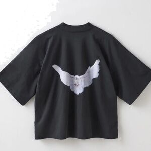 NWT YEEZY Gap Dove No Seam Tee Black Black Size S